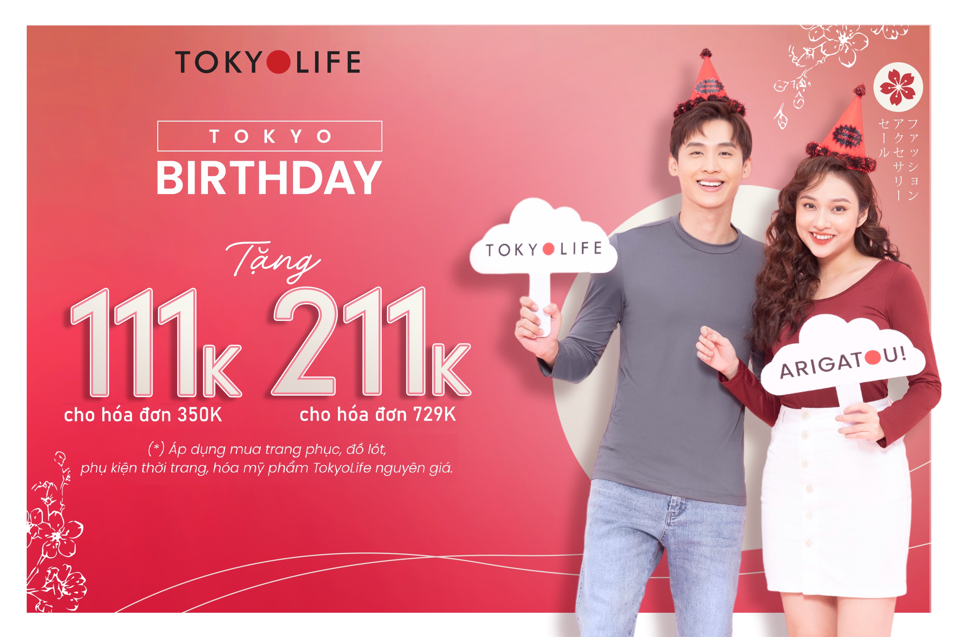 Tặng Code 111K - 211K siêu Hời mừng tháng sinh nhật TokyoLife
