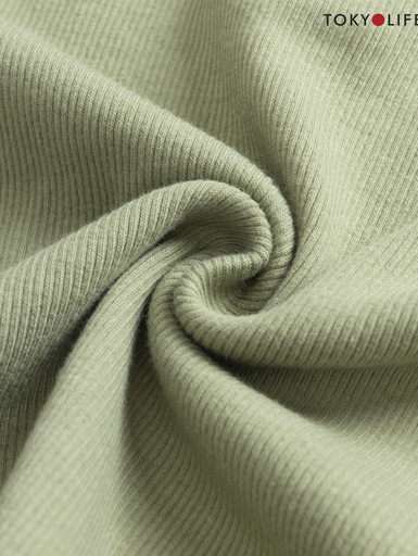 Áo polo nữ croptop vải rib cổ bổ trụ