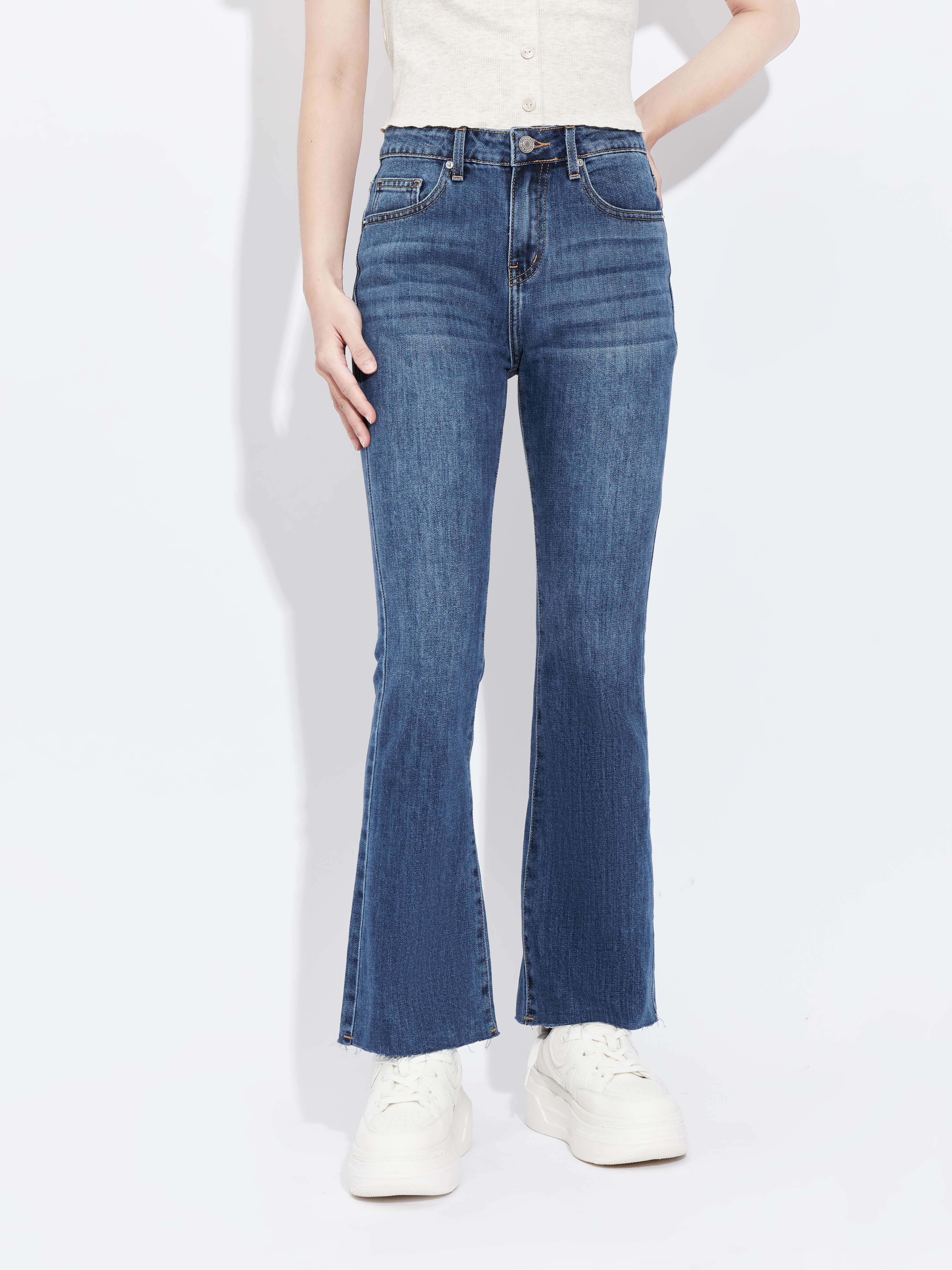 Quần Jeans nữ ống loe
