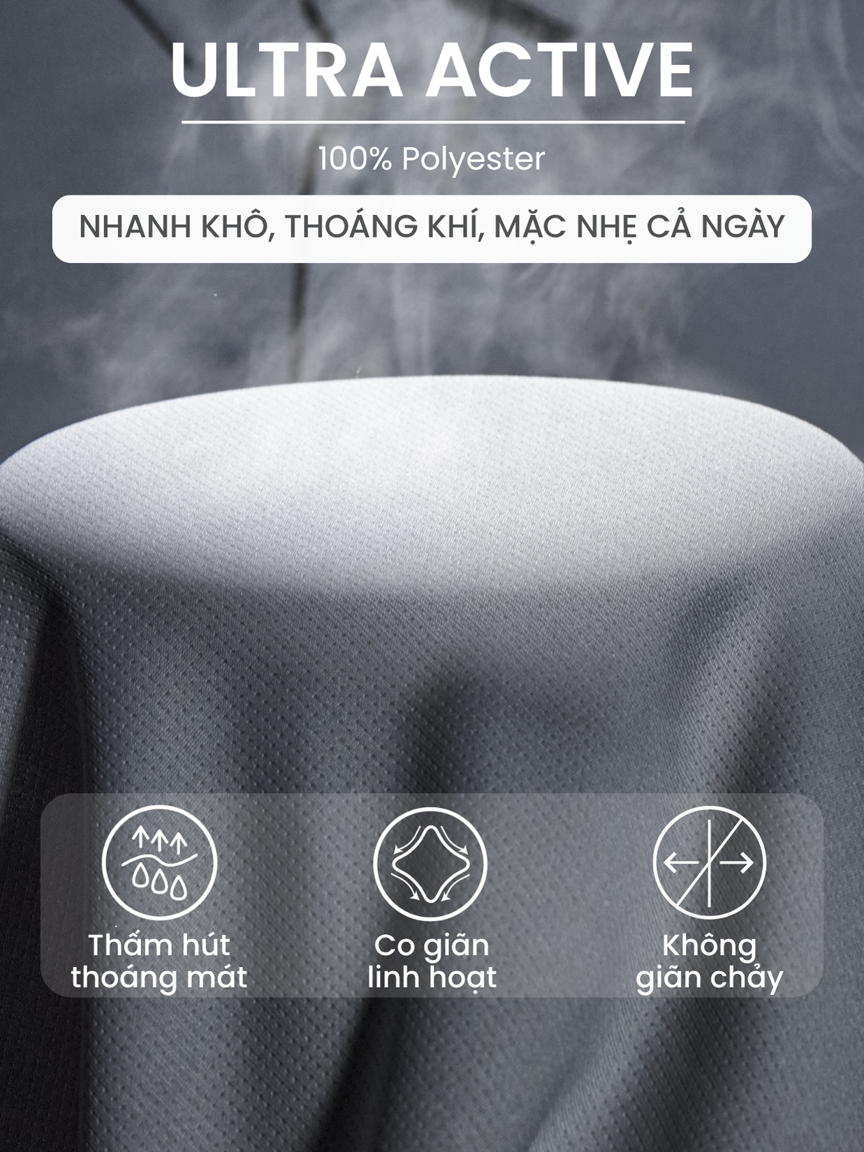 Polo thể thao thấm hút vượt trội