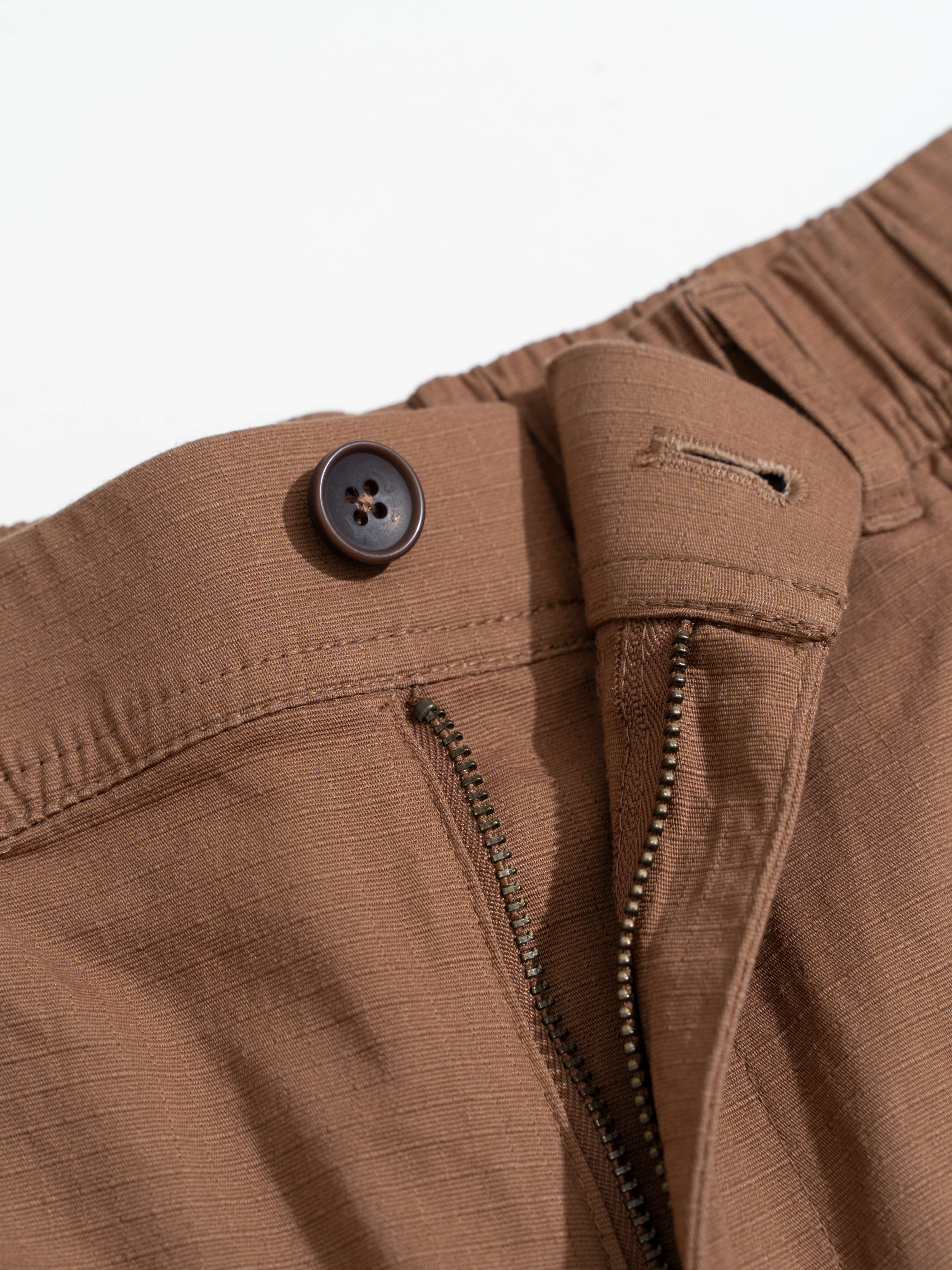 Quần Shorts Nam Khaki Túi Hộp LFNAMQ04