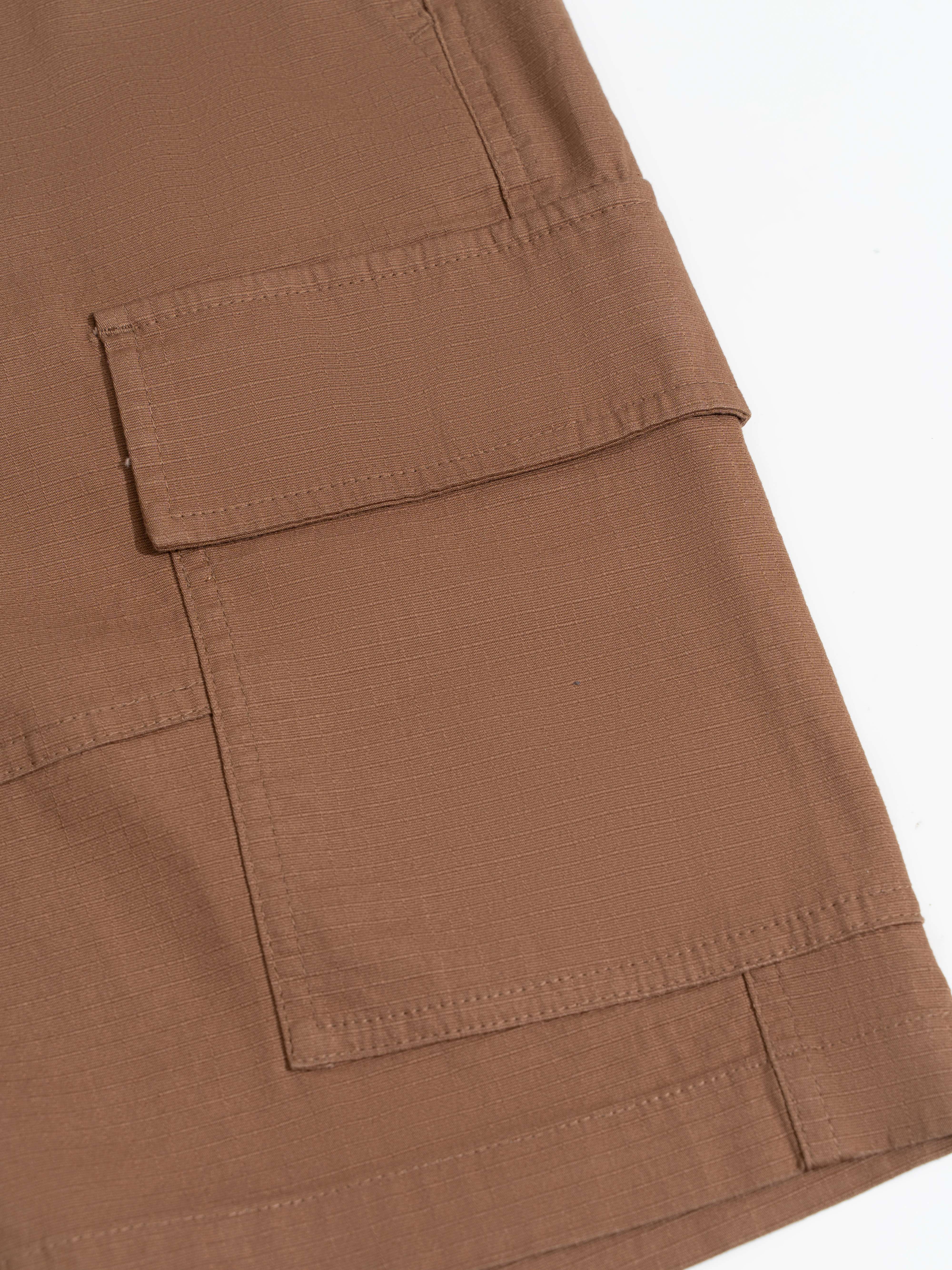 Quần Shorts Nam Khaki Túi Hộp LFNAMQ04