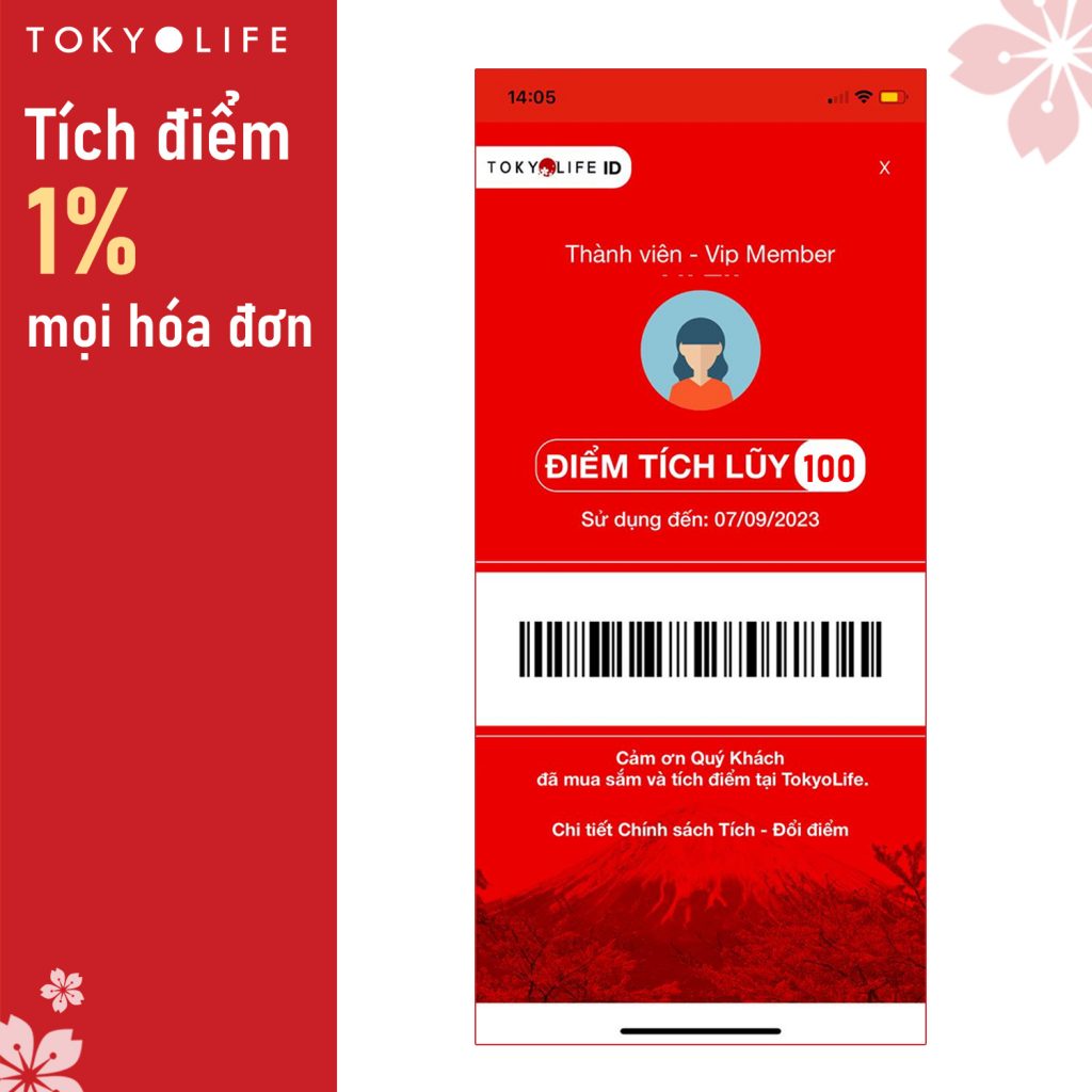 Cài App TokyoLife nhận Ưu Đãi 50% Sinh Nhật - Tích điểm mọi hóa đơn
