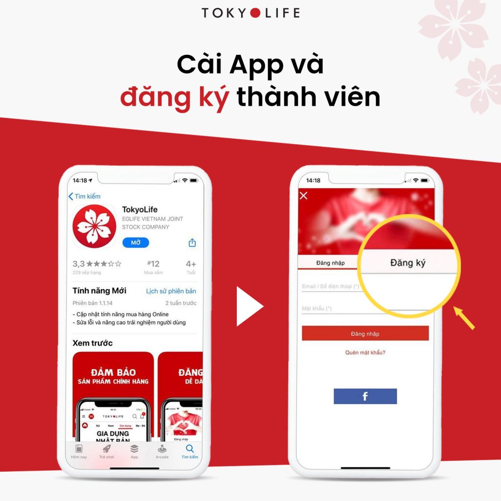 App TokyoLife chào bạn mới TẶNG MIỄN PHÍ 1 chai Nước xịt kính
